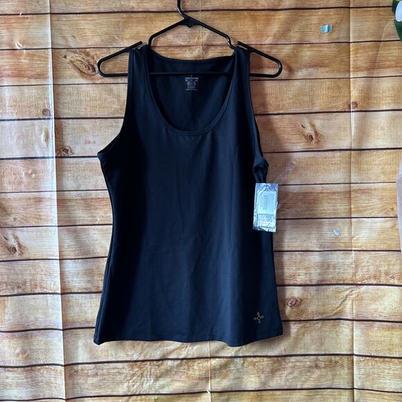 Tommie Copper Tops - Tommie Copper Shoulder Support Comfort Tank In Black 2XL